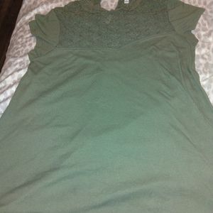 green t-shirt